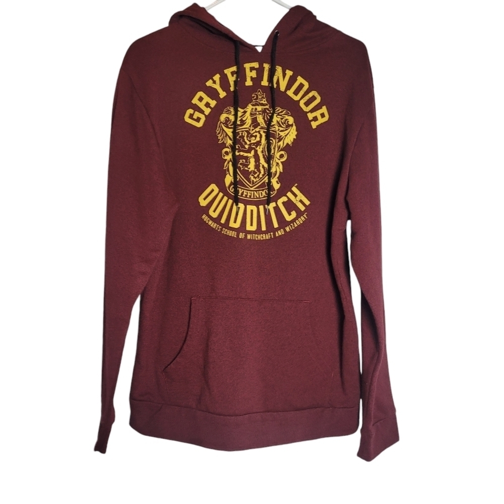 Harry Potter Gryffindor Quidditch Burgundy Hoodies Women's Size XL